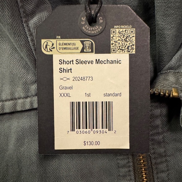 Filson Short Sleeve Mechanic Shirt XXXL - Picture 2 of 6